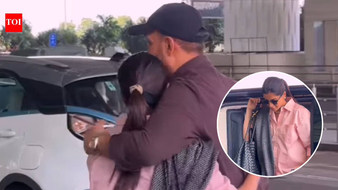 Samantha Ruth Prabhu and Raj Nidimoru share a heartfelt airport hug; mom-to-be’s goodbye moment goes viral - WATCH |