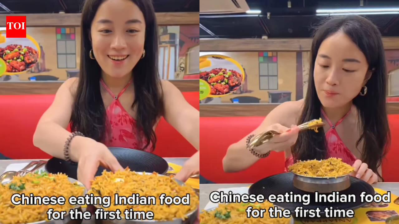 Chinese woman tries Indian biryani for the first time, but her hilarious spoon technique is what’s going viral