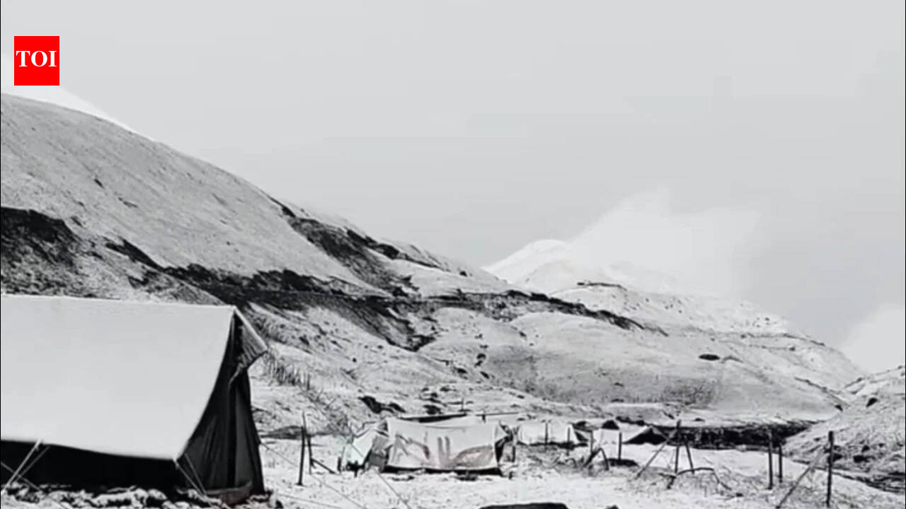 Kashmir turns white: Gulmarg, Gurez receive season’s first snowfall as rain lashes valley