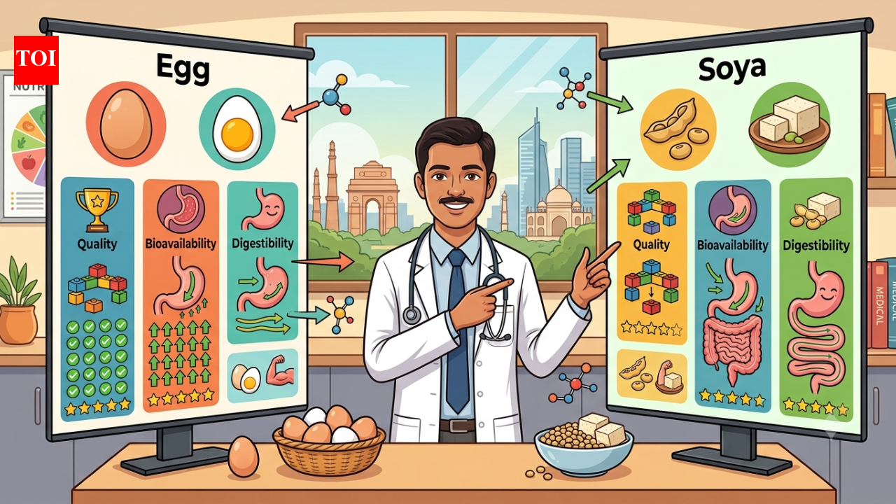 Egg or soya? Delhi NCR Doctor explains the protein debate, comparing quality, bioavailability and digestibility |