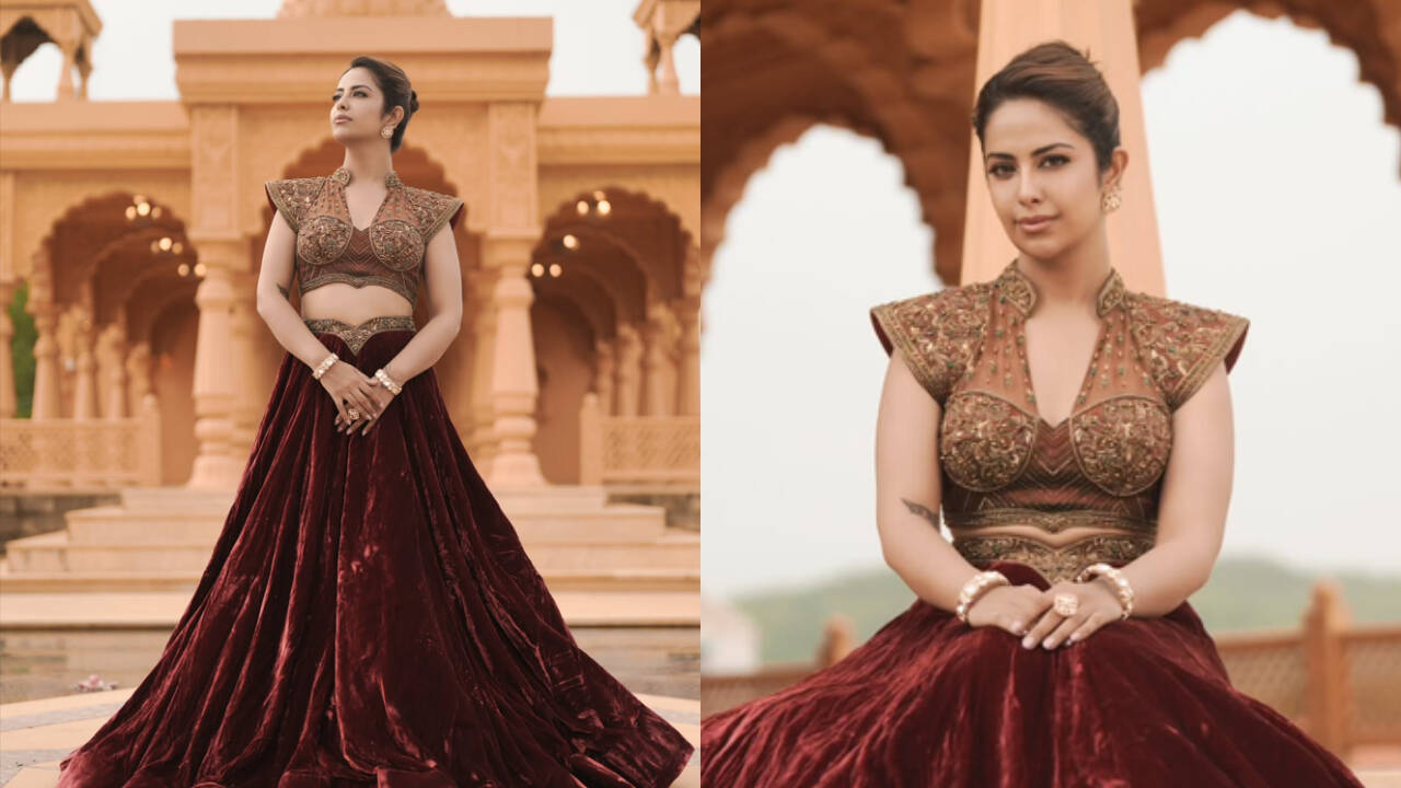 Avika Gor brings modern grandeur to festive couture in Sonali Jain ensemble |