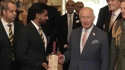 Babar Azam presents signed Pakistan team bat to King Charles III amid England tour turmoil | Cricket News