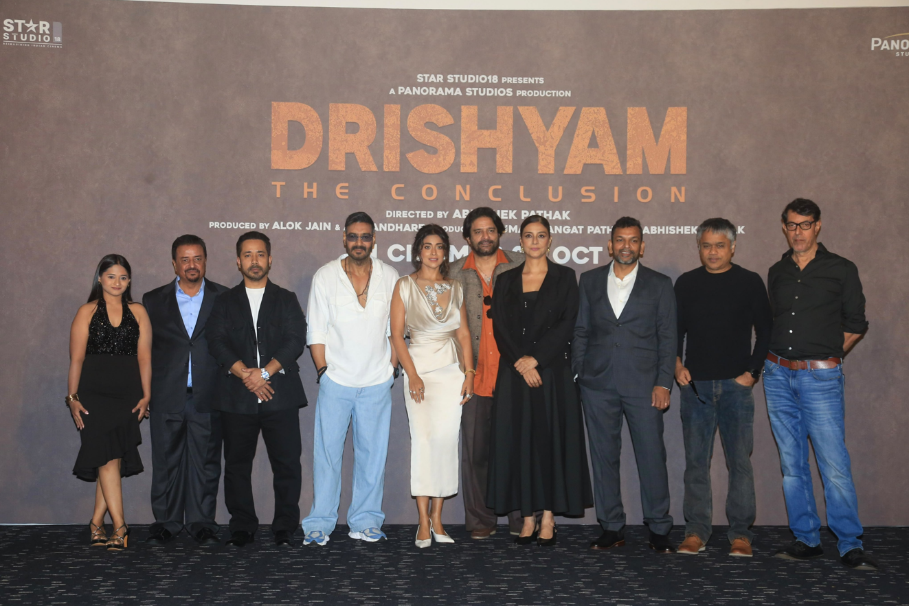 Tabu brings understated glamour to Drishyam: The Conclusion trailer launch