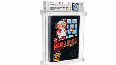 Super Mario Bros: In 1986, someone bought Super Mario Bros. as a Christmas gift and left it sealed in a desk drawer; 35 years later, the forgotten game sold for $660,000