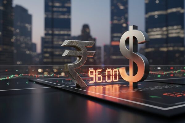 Rupee crosses 96 against dollar for first time since July 27