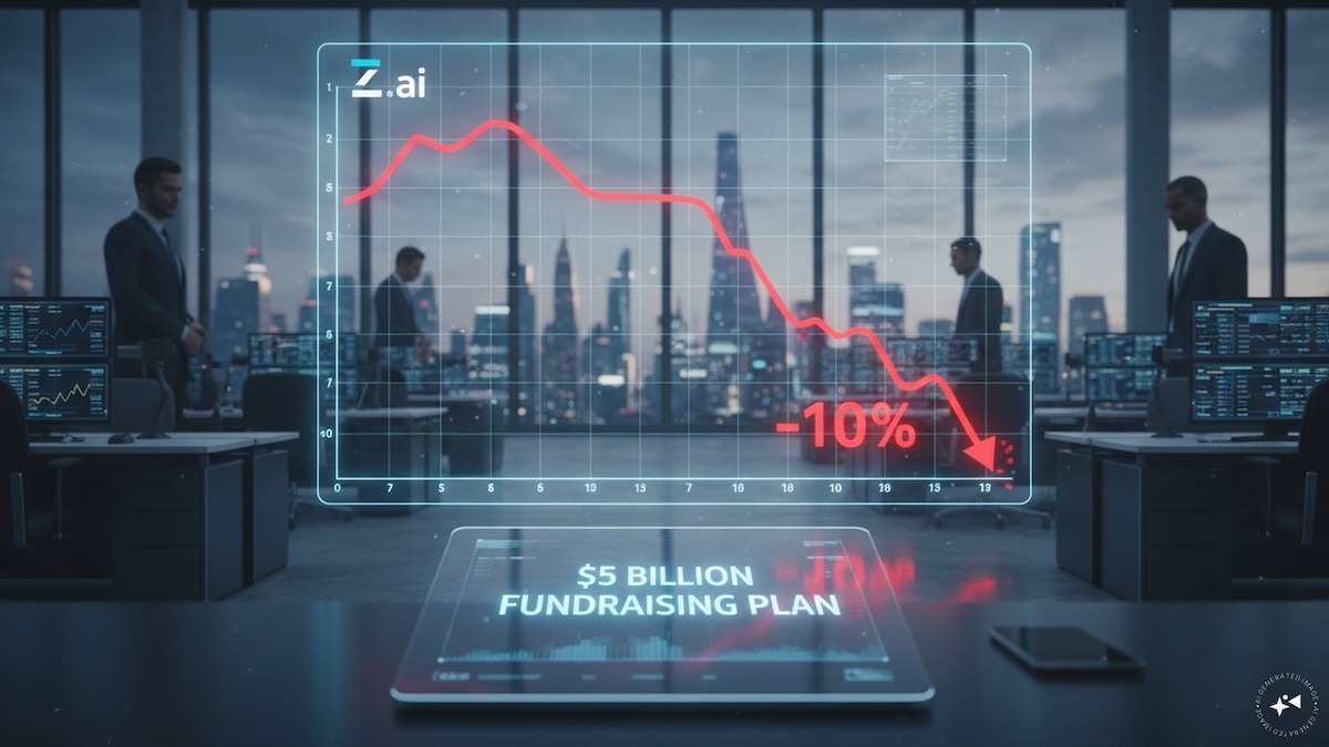 Z.ai shares tumble 10% after $5 billion fundraising plan