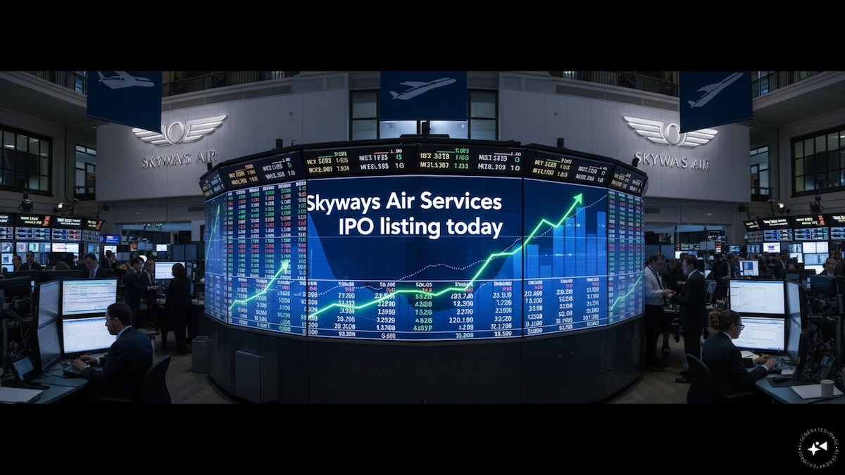 Skyways Air Services shares debut at 10% discount to IPO price