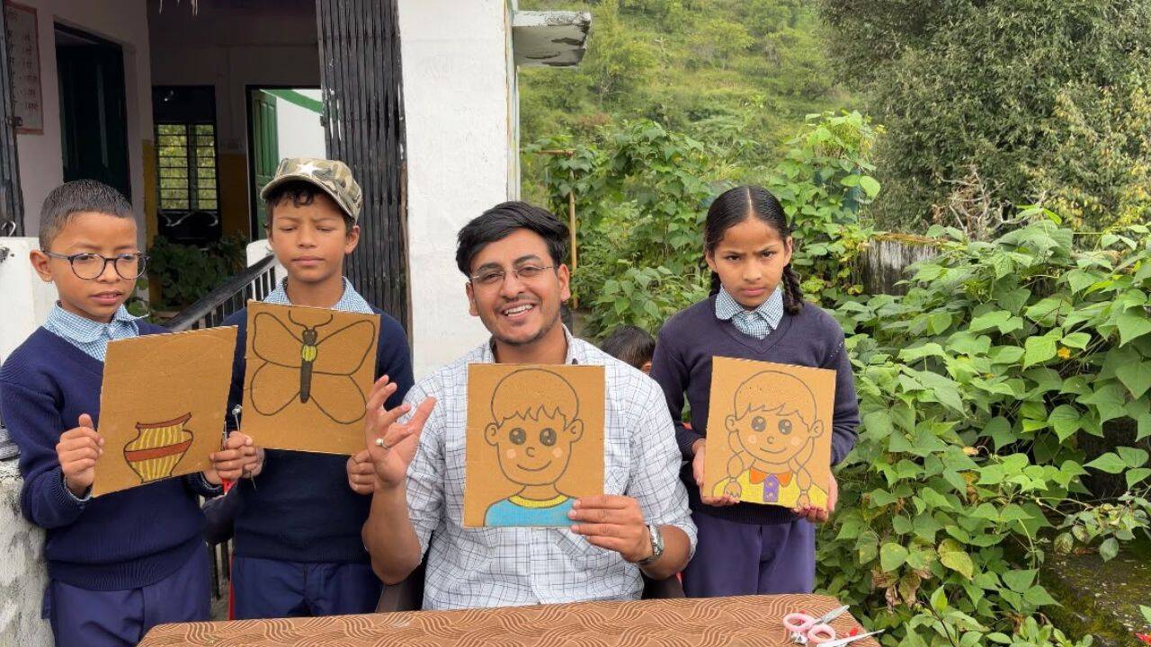 “It is hearbreaking for a child”: 27-year-old Harshit Sanguri walks through a forest to teach 9 kids at a remote Uttarakhand school; he's making a quiet difference the world needs to see