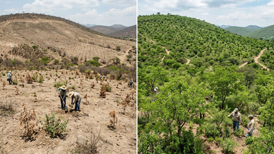 In 2014, Mexico began a massive 1 million-hectare restoration drive; 4 years later plant survival had risen from just 33% to 64%﻿ |