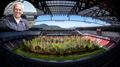 In 2019, artist Klaus Littmann filled an Austrian football stadium with 299 trees, turning it into a forest to show a future without forests | World News