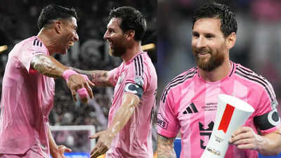 Lionel Messi: Watch: Lionel Messi wins 49th career trophy with 100th goal for Inter Miami | Football News