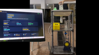 Malaysian students built a device that turns wastewater from sinks into electricity; the system stores intermittent flow and powers a tiny turbine |