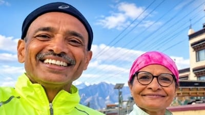 'Forget your age, look at your fitness': 66-year-old retired Army officer, wife gear up to run 122 km at 17,000 feet