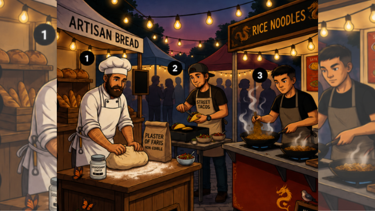 You have a keen eye if you can spot the fake chef within 5 seconds!