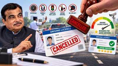 Gadkari plans graded driving licence points: Traffic violations could cut points, repeat offenders may lose licences while good drivers could get rewards