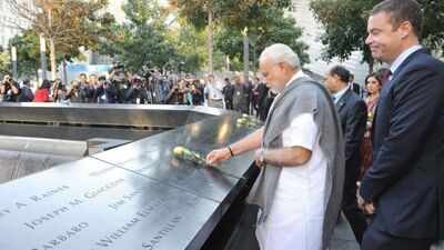 PM Modi remembers 9/11 victims, calls for firm stand against terror | India News