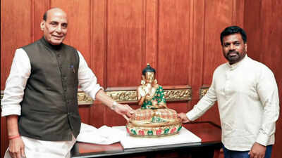 India-Sri Lanka Relations: ‘Civilisational twins’: Rajnath Singh meets Sri Lankan president, steps up India’s defence ties with Colombo | India News