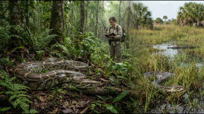 Florida hunts Burmese pythons, but Bangladesh is tracking them to save them; scientists are using radio tags to understand the threatened snake |