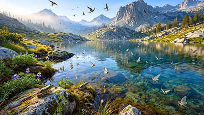 Scientists removed trout from a California mountain lake; the recovery was visible not just in frogs, but in insects and birds |