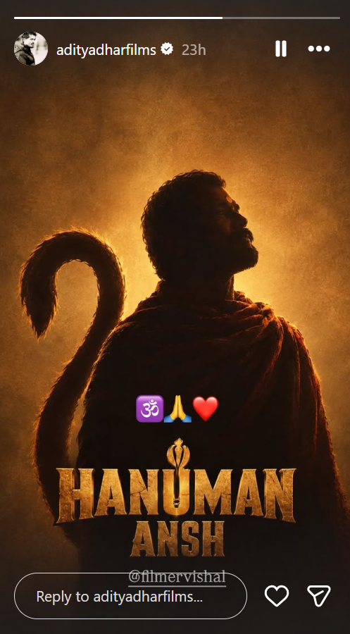 Hanuman Ansh: ‘Dhurandhar’ director Aditya Dhar extends support to ‘Hanuman Ansh’ as Vishal Chaturvedi's film scripts box office history | Hindi Movie News