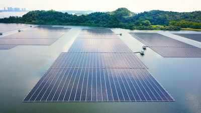 Singapore covered a reservoir with 122,000 floating solar panels; it now powers 5 water-treatment plants and cuts 32,000 tonnes of CO₂ every year |