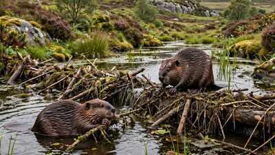 Two beavers were unexpectedly released in Cornwall; six months later, they have built a dam that is reshaping the landscape and attracting wildlife | World News