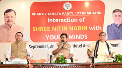 BJP national president Nitin Nabin, Uttarakhand CM Pushkar Singh Dhami interact with youth in Haldwani | India News