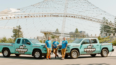 Two Washington entrepreneurs started a dog-waste cleanup business with about $1,000; six years later, Swoop Scoop says the operation generates more than $200,000 a month across multiple markets